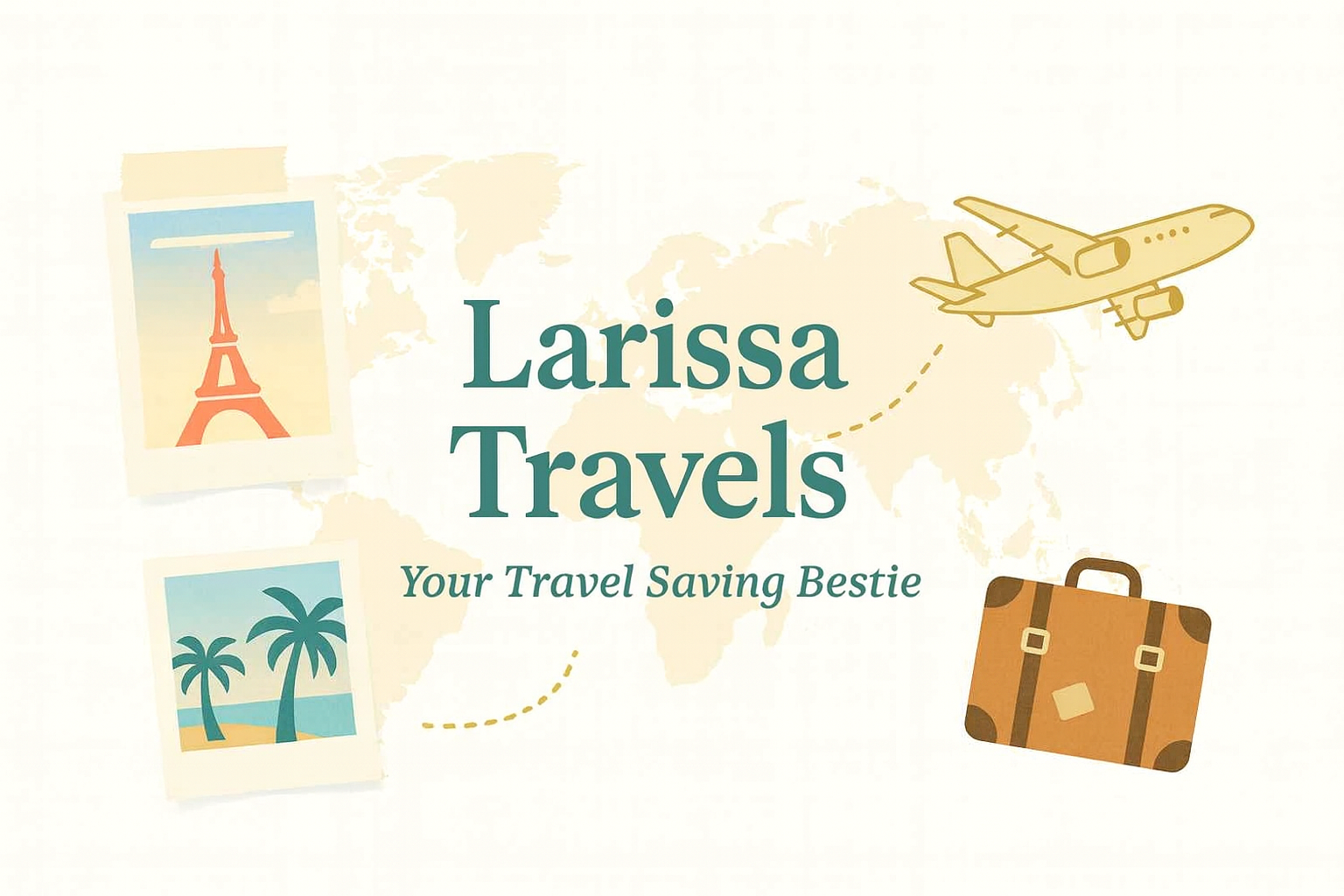 Larissa Travels Banner